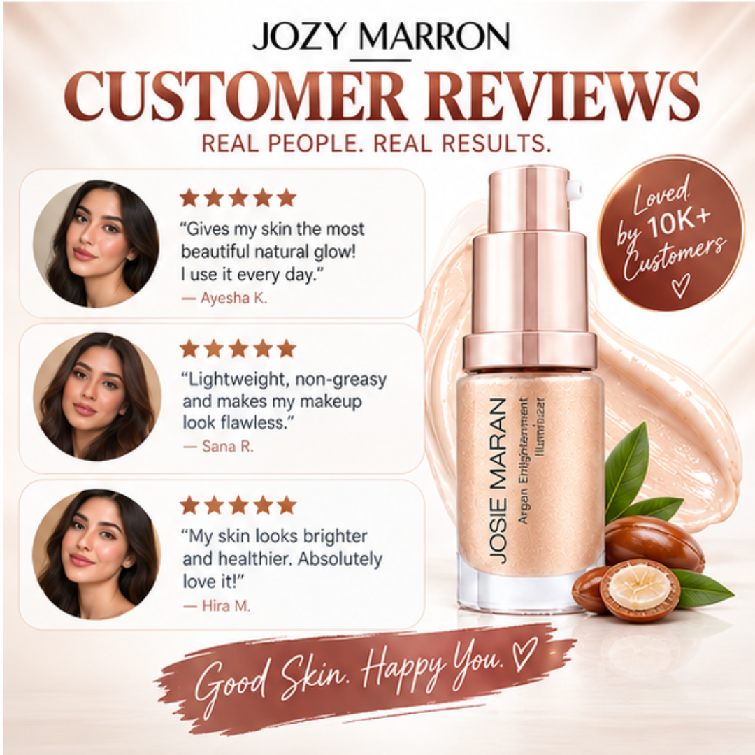Josie Maran Argan Enlightenment Illuminizer – 2-in-1 Moisturizer & Primer – Deeply Hydrating Argan Oil Formula – Natural Radiant Glow