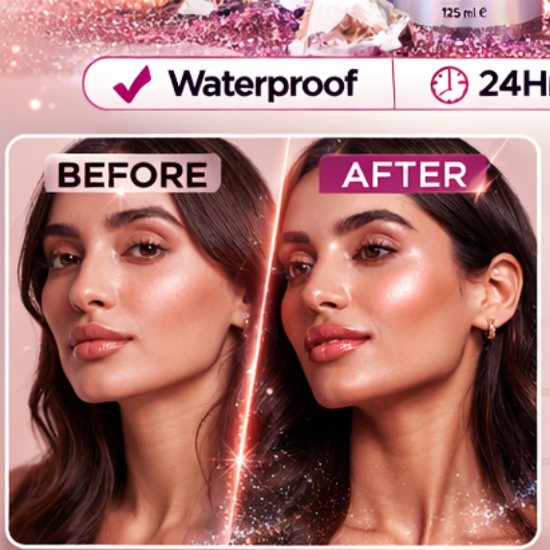 Makeup Revolution Stardaze Glitter Hair & Body Mist | Multi Use - Face, body & beautiful Shinny Hair | Long-lasting, Sweat proof & Quick-Drying