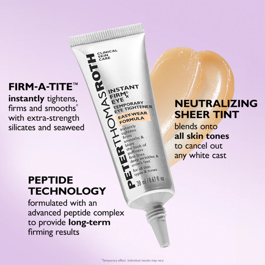 Instant Firm® Skin Tightener | Instantly Tightens, Firms & Smooths Puffiness, Fine Lines, Deep Wrinkles & Crow's Feet – Easy-Wear Formula with Peptides