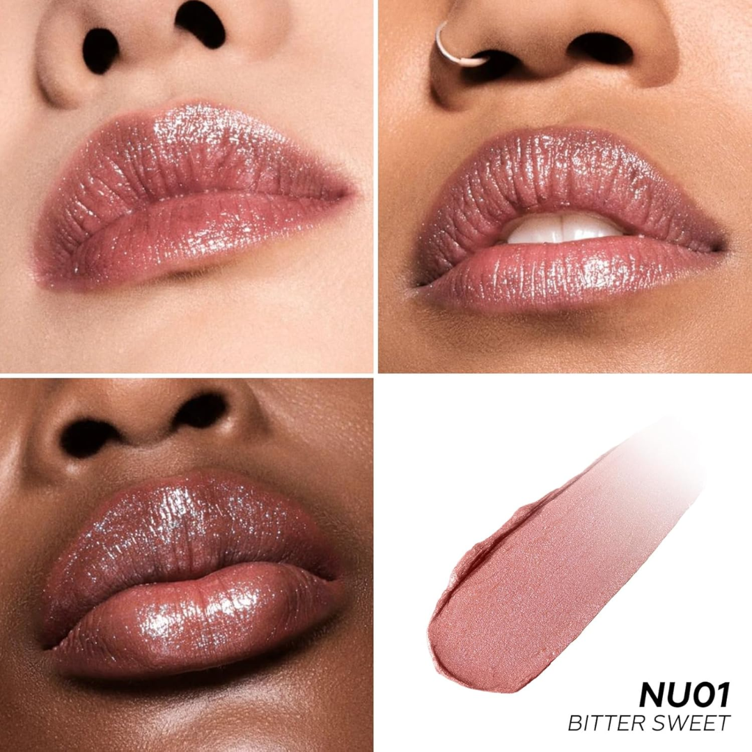 FOCALLURE Sparkle Lipstick Pack of 3 | Multi-Purpose Lipstick, Eyeshadow & Highlighter with Hydrating Shimmer Finish