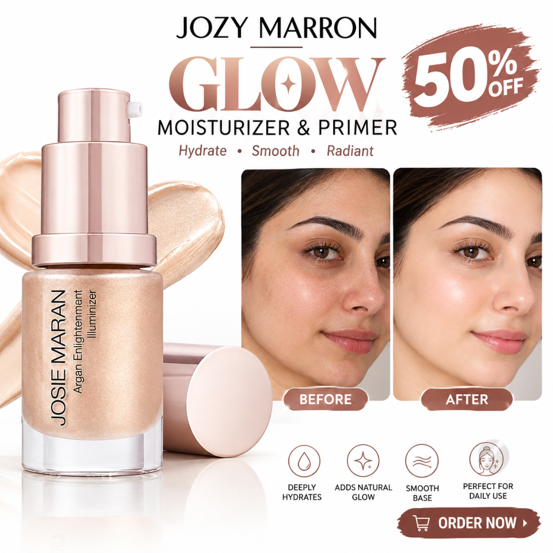 Josie Maran Argan Enlightenment Illuminizer – 2-in-1 Moisturizer & Primer – Deeply Hydrating Argan Oil Formula – Natural Radiant Glow