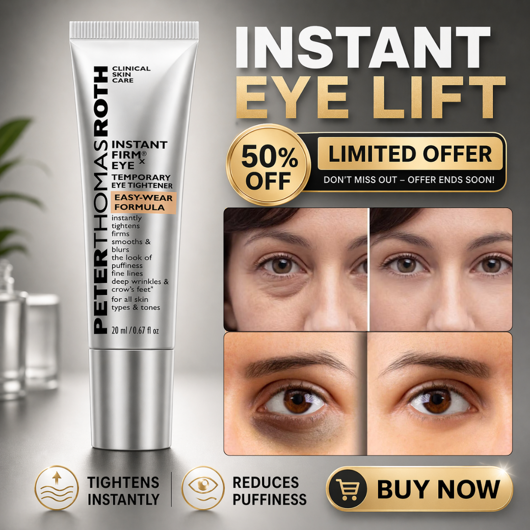 Instant Firm® Skin Tightener | Instantly Tightens, Firms & Smooths Puffiness, Fine Lines, Deep Wrinkles & Crow's Feet – Easy-Wear Formula with Peptides