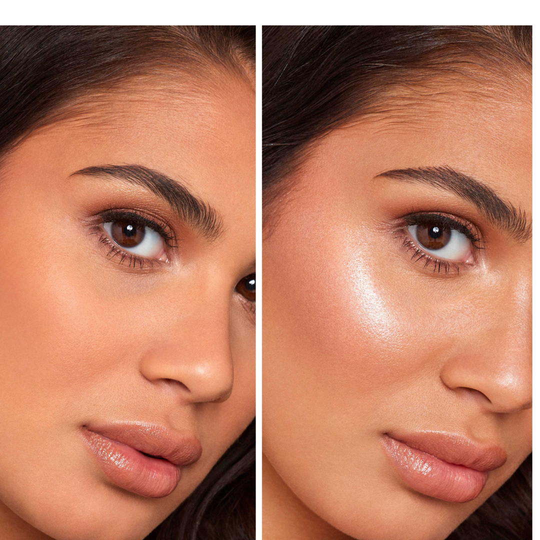 Renee lumi Glow Duo | Glowing moisturizer + Glowing Compact powder | long lasting & waterproof Dewy finish makeup base