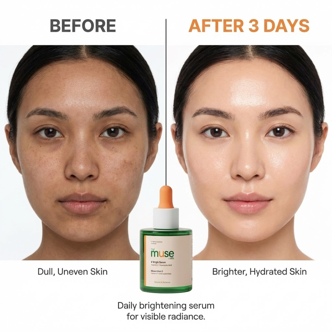 The Muse Labs C-Bright Serum | Brighter, Smoother & Even-Toned Skin in Just 3 Days