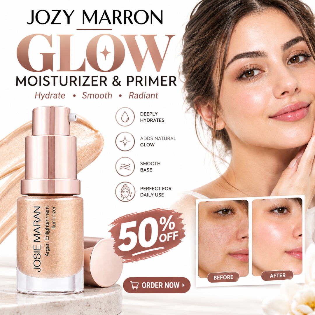 Josie Maran Argan Enlightenment Illuminizer – 2-in-1 Moisturizer & Primer – Deeply Hydrating Argan Oil Formula – Natural Radiant Glow