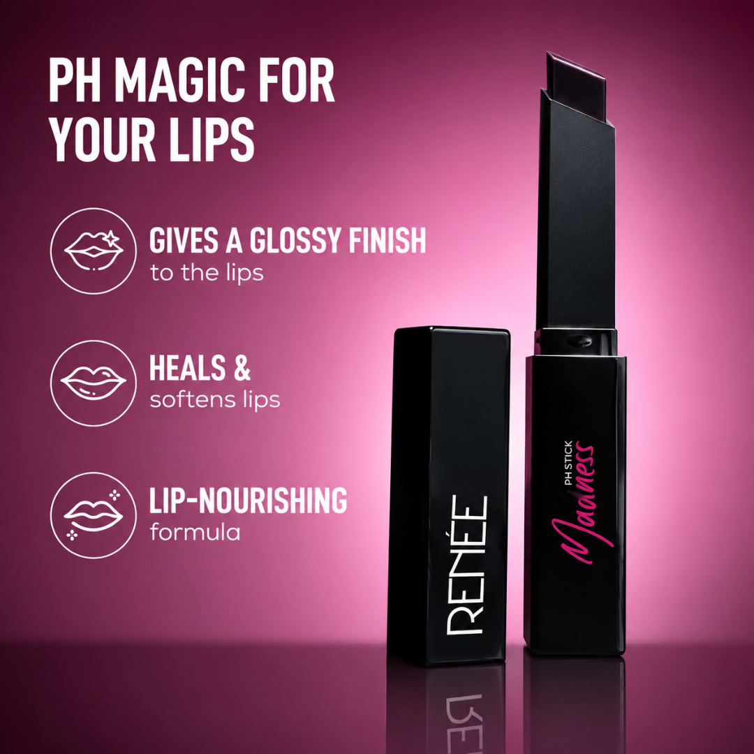 Renee pH Lipstick – Personalized Pink That's Perfect for You – Adapts to Your Natural pH/Skin Chemistry – Creates Your Unique Perfect Pink – Hydrates & Nourishes