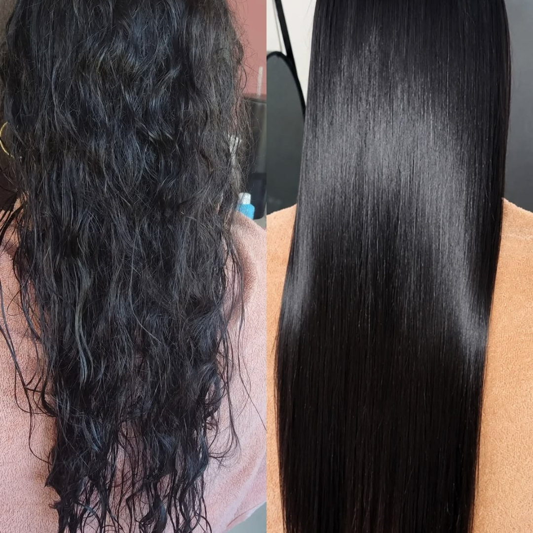 Ivy & Lily Hair Straightening Serum – Goodbye Frizz, Hello Silky Straight Hair – Anti-Damage Heat Protectant – With Tsubaki Oil, Honey & Hydrolyzed Keratin – Smooths, Detangles, Adds Shine – For Dry, Frizzy, Tangled Hai