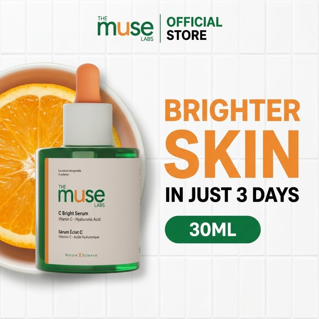 The Muse Labs C-Bright Serum | Brighter, Smoother & Even-Toned Skin in Just 3 Days