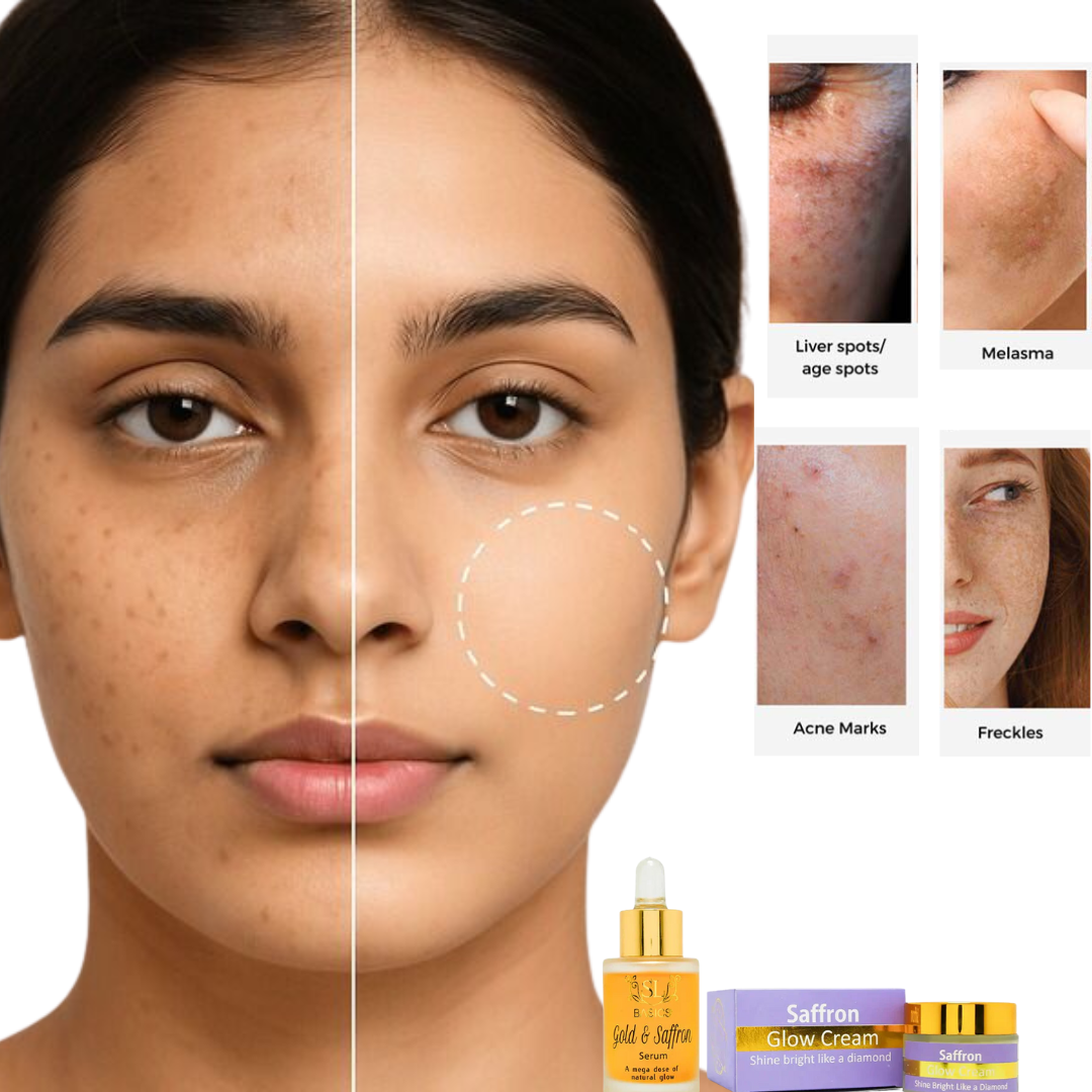 SL Basics Skin Brightening Booster – Saffron & Gold Magic for reducing pigmentation & dark spots