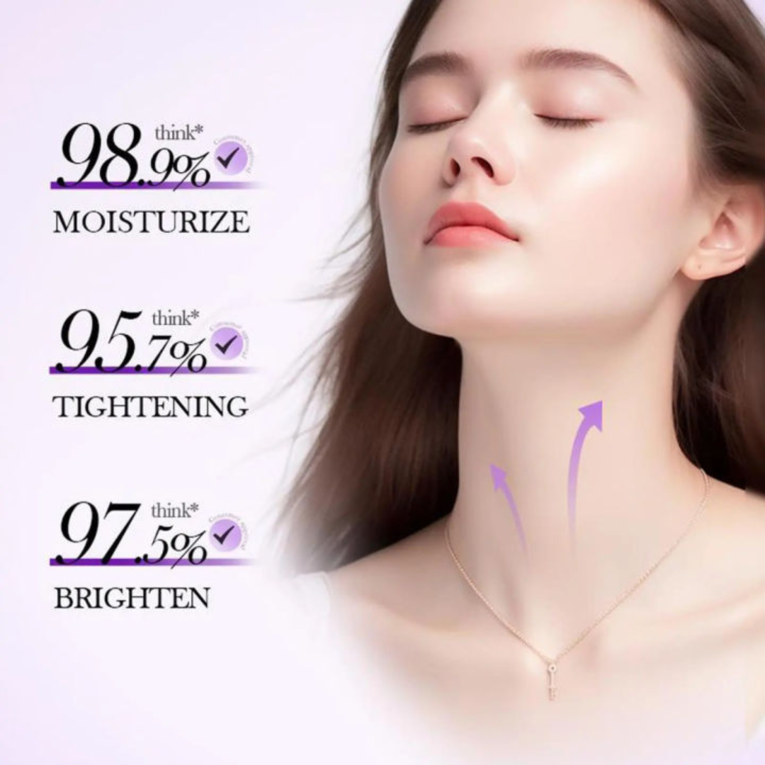 Magec Collagen Fullerene Neck Cream | Tightening & Anti-Wrinkle Formula with Collagen, Fullerene & Niacinamide | Reduces Neck Lines, Firms & Hydrates