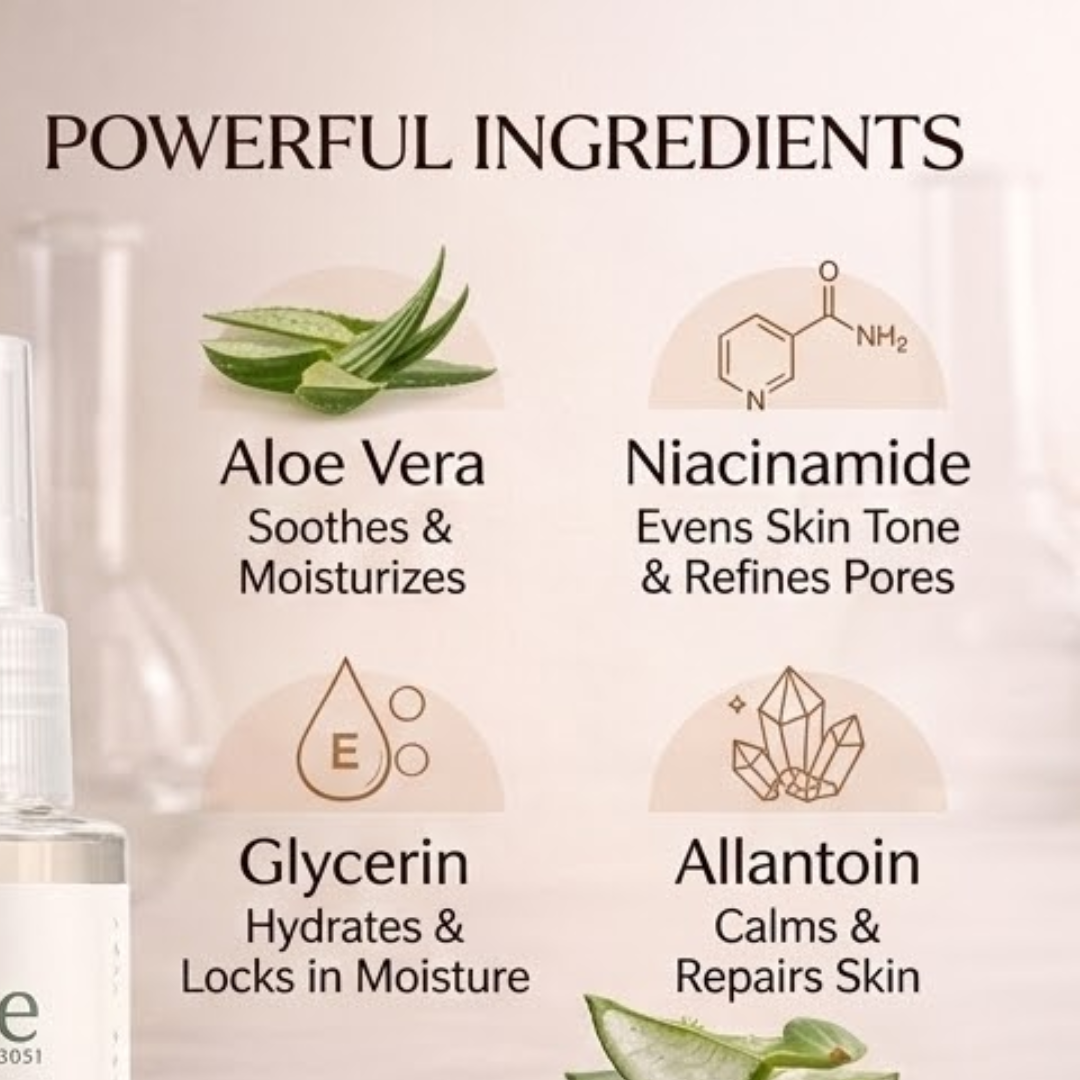 Muse Labs 7% Glycolic Acid Toner | Gentle AHA Exfoliant with Niacinamide & Aloe Vera | Smooth, Bright & Clear Skin