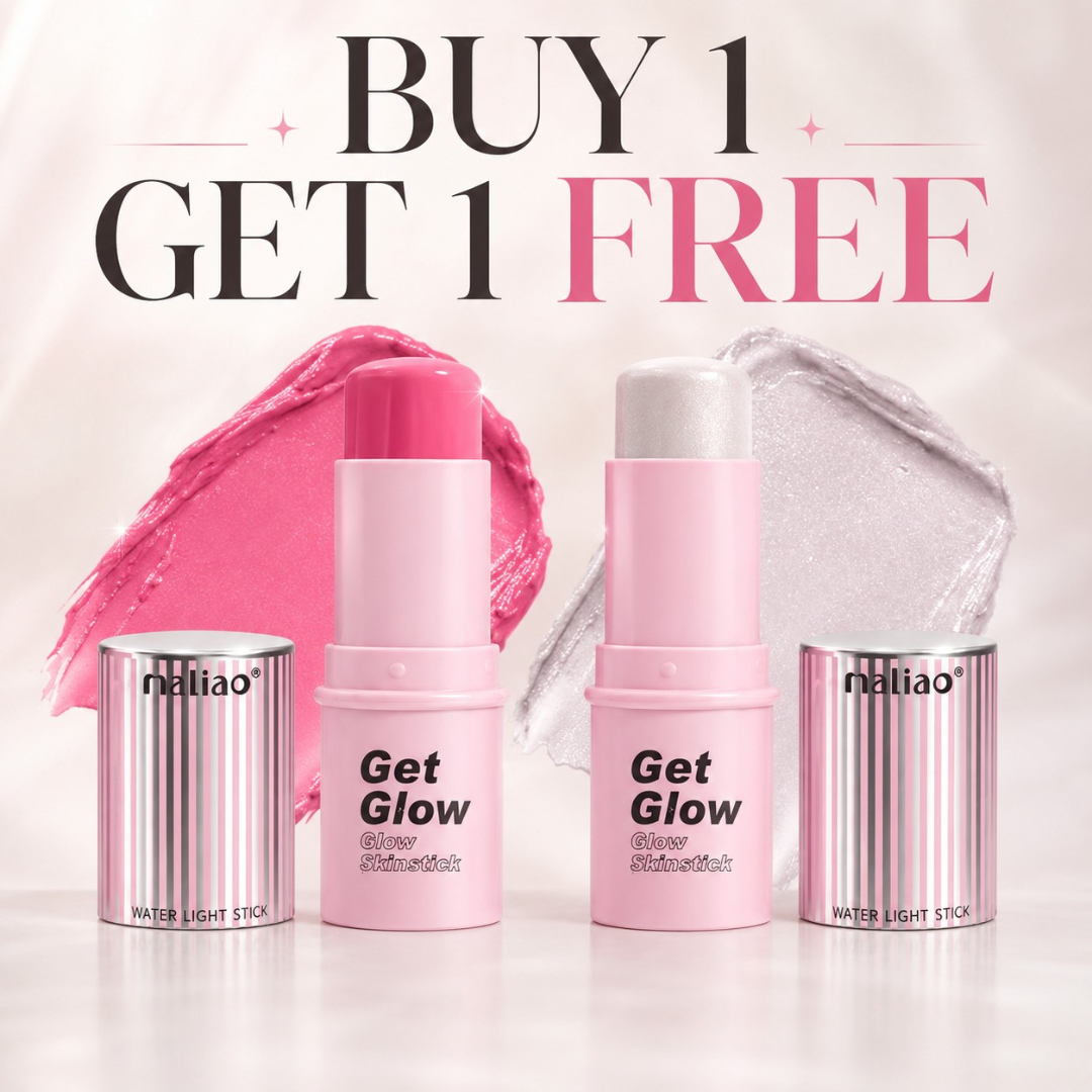 maliao Glow Skinstick – Buy 1 Get 1 FREE – Instant Glow, Effortless You - Dewy Finish, Lightweight, Long-Lasting – For All Skin Tones