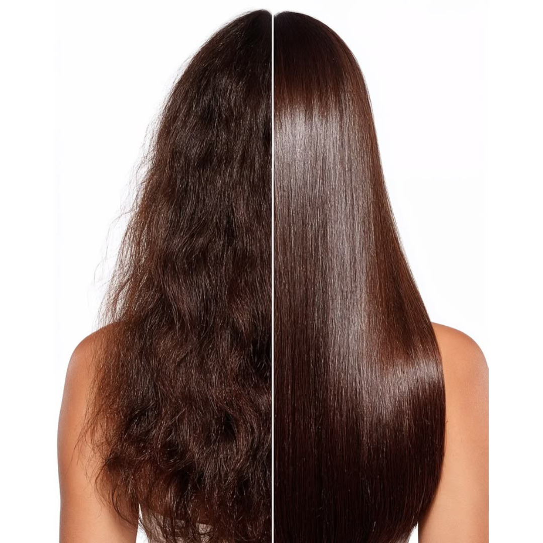 Ivy & Lily Hair Straightening Serum – Goodbye Frizz, Hello Silky Straight Hair – Anti-Damage Heat Protectant – With Tsubaki Oil, Honey & Hydrolyzed Keratin – Smooths, Detangles, Adds Shine – For Dry, Frizzy, Tangled Hai