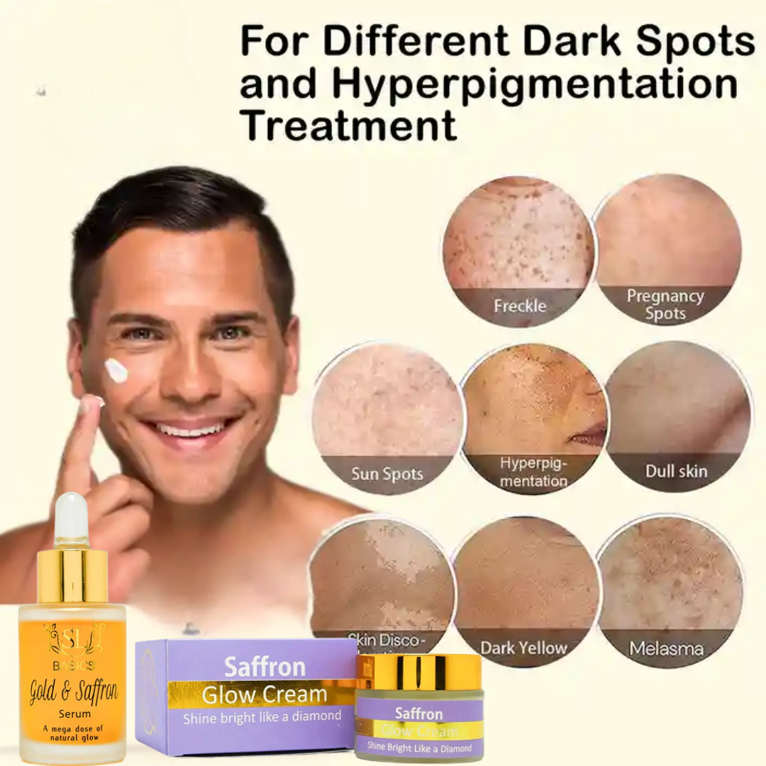 SL Basics Skin Brightening Booster – Saffron & Gold Magic for reducing pigmentation & dark spots