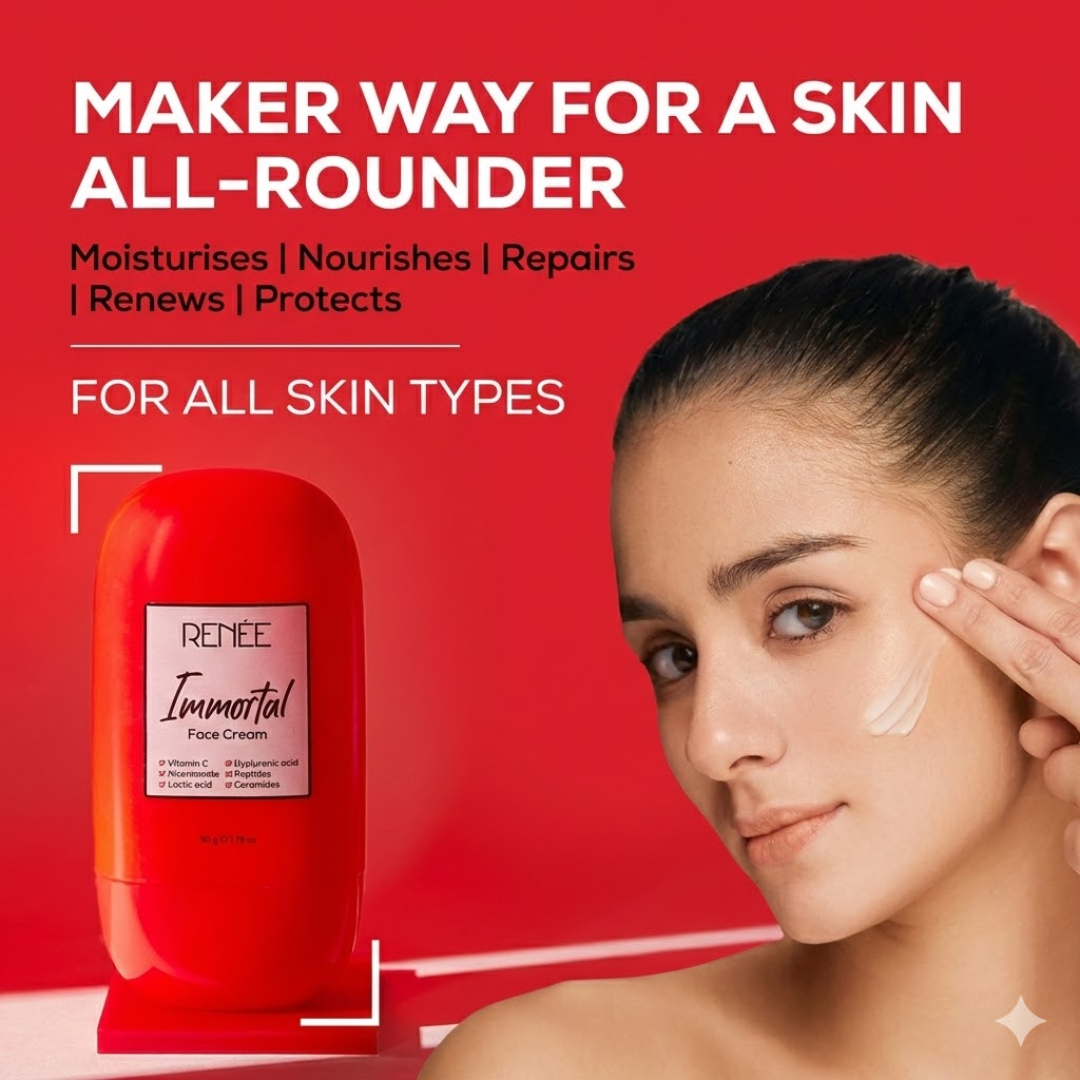 RENEE Immortal Face Cream | All-in-One Moisturizer | Nourishes, Repairs, Renews & Protects | Remove pigmentation, dark spots & brighten skin tone | For All Skin Types