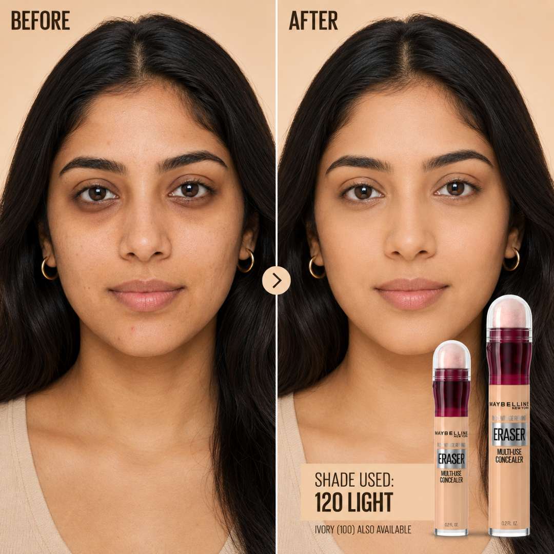 Maybelline Instant Age Rewind Eraser Multi-Use Concealer – 50% OFF – Conceal, Brighten & Smooth – One Concealer, Multiple Solutions – Conceals Dark Circles, Blemishes, Pigmentation & Redness – Lightweight, All-Day Wear