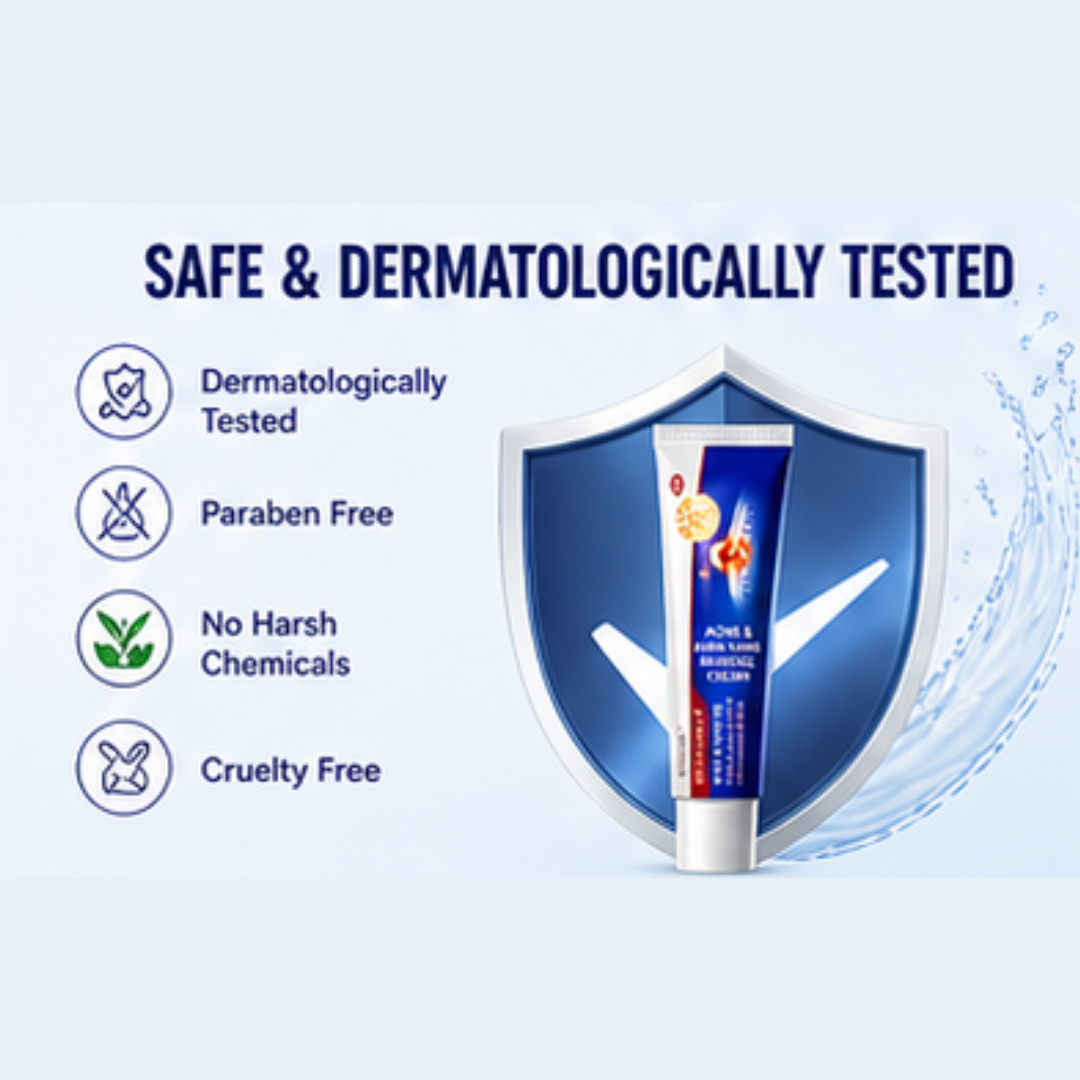 Acne & Acne Scars Removal Cream – Fights Acne, Fades Scars, Smooths Skin – With Salicylic Acid, Niacinamide & Tea Tree Oil – For All Skin Types
