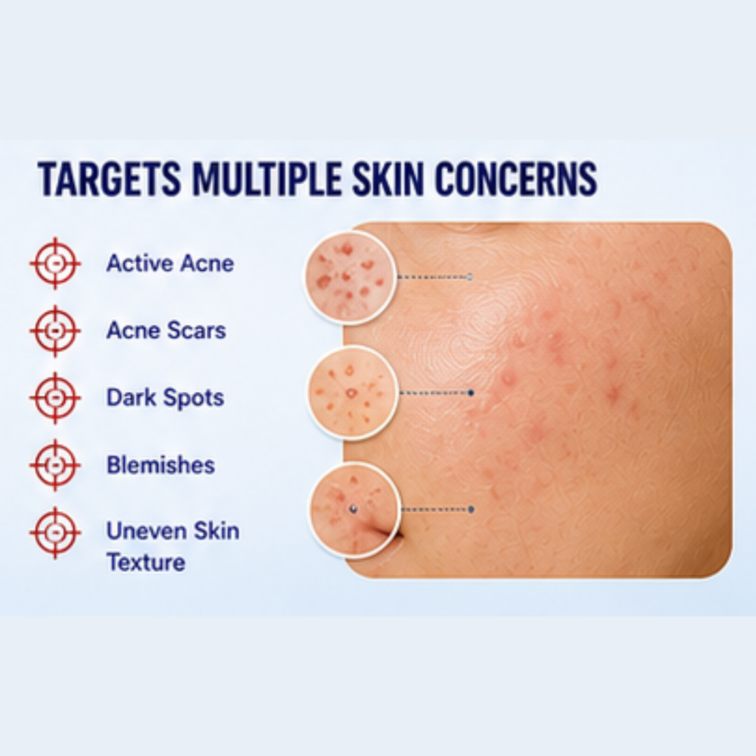 Acne & Acne Scars Removal Cream – Fights Acne, Fades Scars, Smooths Skin – With Salicylic Acid, Niacinamide & Tea Tree Oil – For All Skin Types