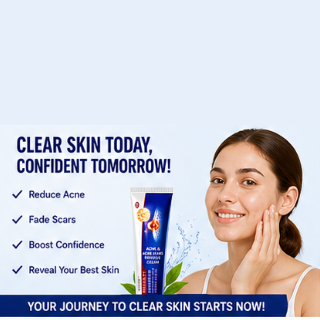 Acne & Acne Scars Removal Cream – Fights Acne, Fades Scars, Smooths Skin – With Salicylic Acid, Niacinamide & Tea Tree Oil – For All Skin Types