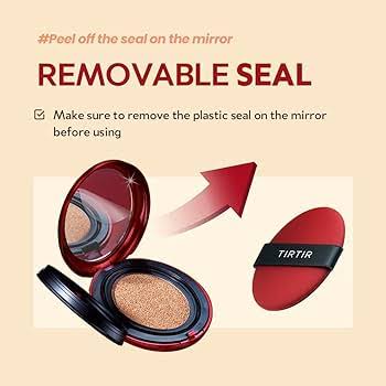 TIRTIR Red Cushion Glow Foundation – Full Coverage, Poreless Finish, Korean Radiance in a Tap